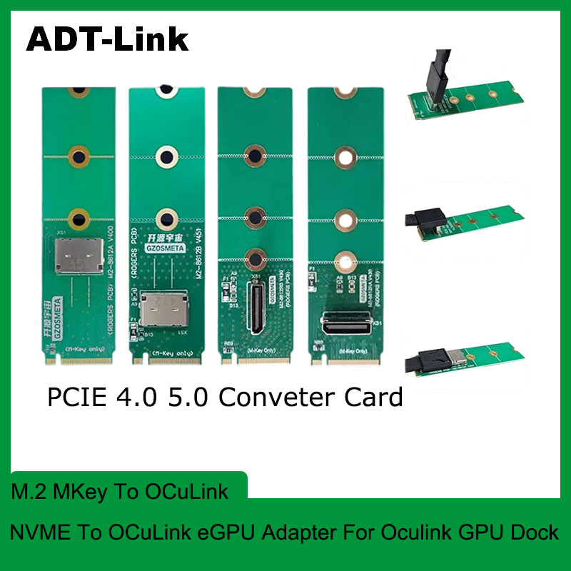 Oculink Egpu Dock Graphics Card - ADT-Link M.2 to Oculink Interface Card